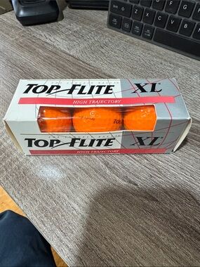 Top-Flite XL High Trajectory Orange Golf Balls (3-Pack) NWT